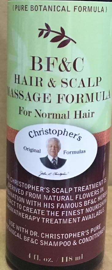CHRISTOPHER'S ORIGINAL FORMULAS BF&C Hair & Scalp Massage Oil 4 OZ