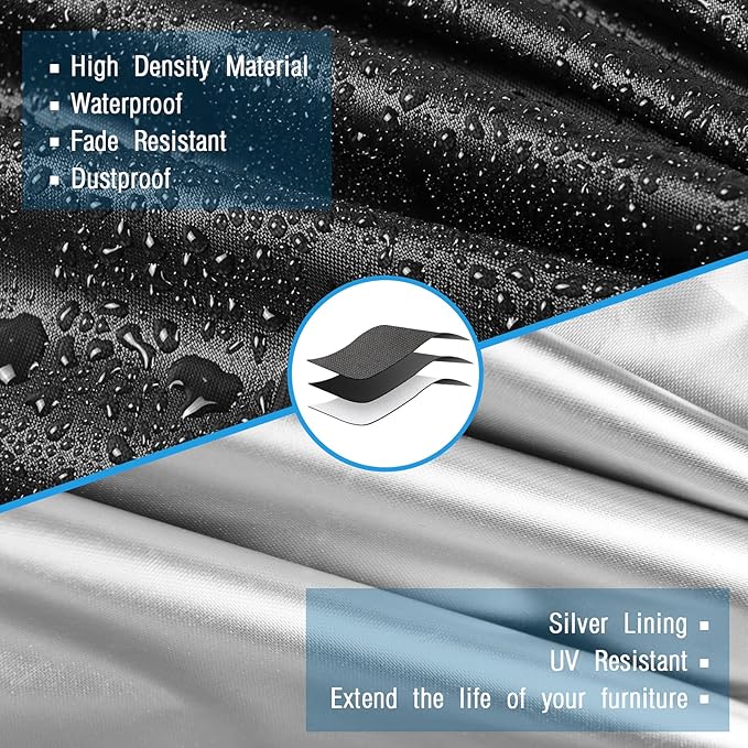 Kingling Elliptical Exercise Machine Cover - Waterproof & Dustproof Protective Cover for Home Use