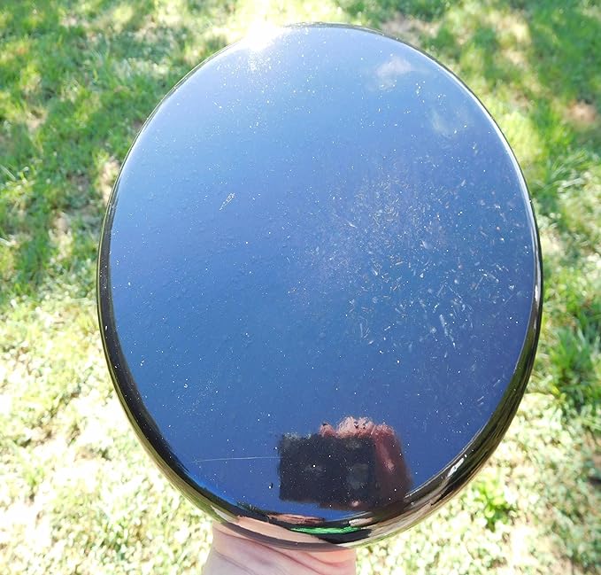 Iron Oxide Large Charging Plate Orgone Generator Energy Accumulator Great for Charging Food, Cleansing Water, Rebalancing and Revitalizing! Made 528Hz Frequency with OM Chants Many Beautiful Ingredients!