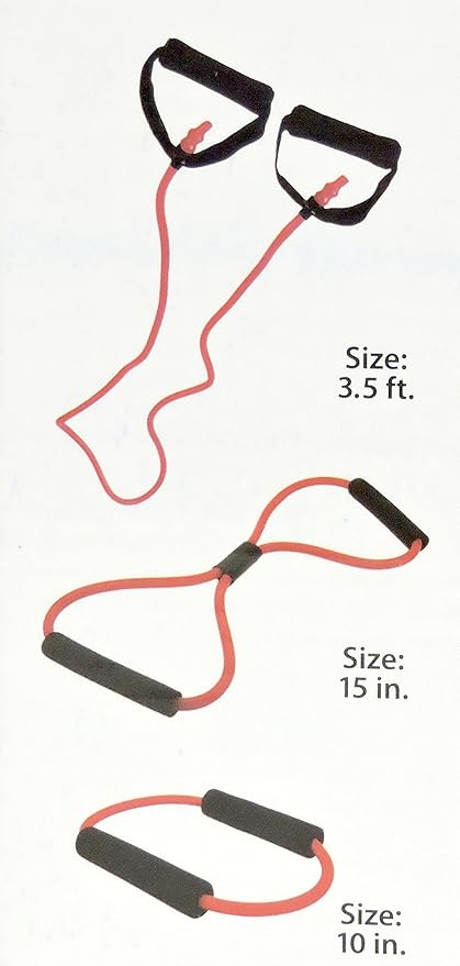 Resistance Flex Band Set 3 Piece Increase Strength and Muscular Endurance Physical Therapy Includes Carrying Case