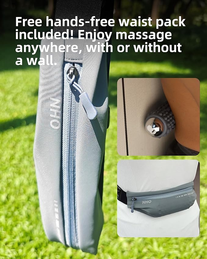 NHO Vibrating Massage Ball, Vibrating Foam Roller for Muscle Pain Relief, 4-Speed Myofascial Release Ball for Trigger Point Therapy, Deep Tissue Foot for Plantar Fasciitis, Neck, Shoulder