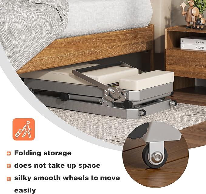 Foldable Pilates Reformer Machine for Home Use - 330lbs Capacity with 5 Alloy Springs, 11 Resistance Levels & UP Leather Surface, Space-Saving Fitness Equipment