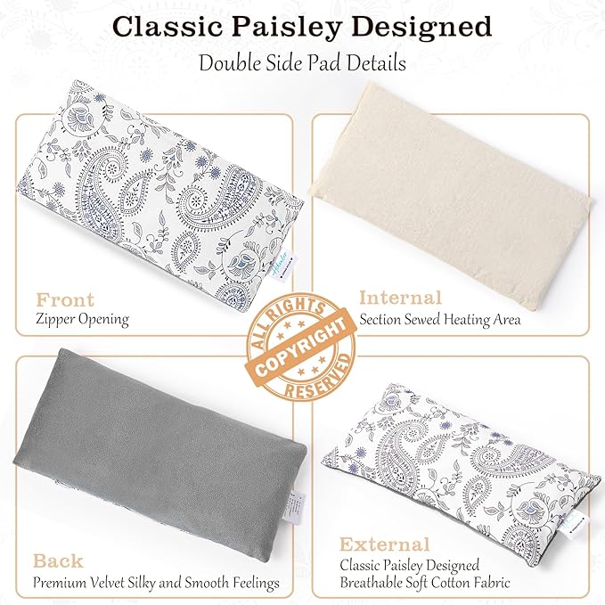 Hihealer Heating pad Microwavable and Eye Pillow