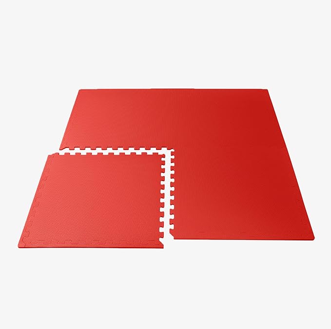 We Sell Mats 3/8" Thick Multipurpose EVA Foam Exercise Floor Mat, Interlocking Tiles, Anti-Fatigue for Home or Gym