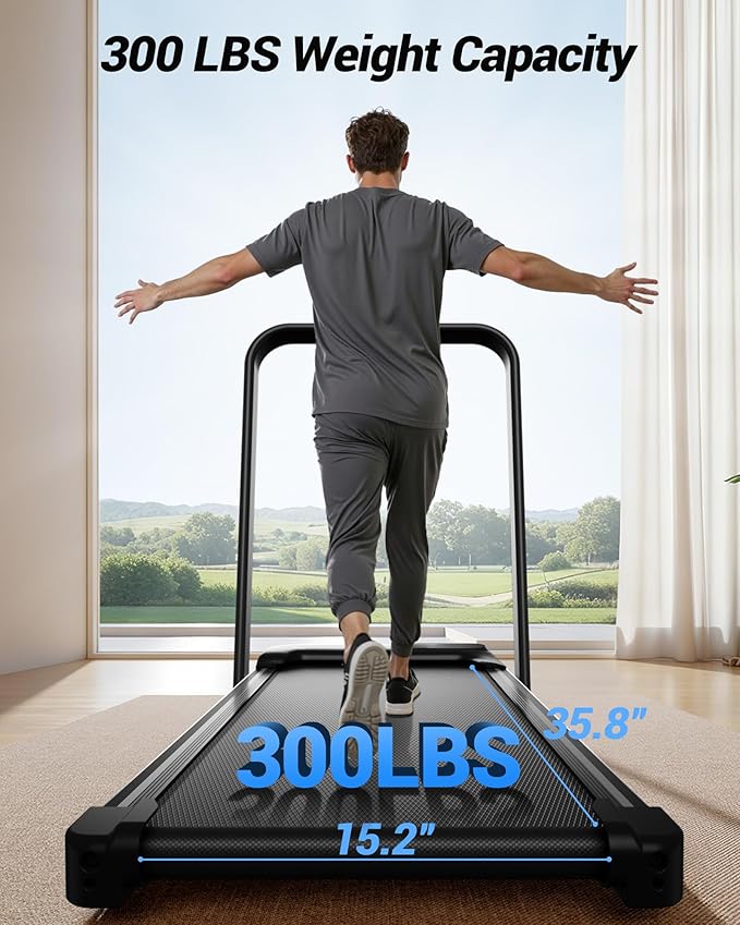 CURSOR FITNESS Walking Pad with 15% Incline 0.6-6.2MPH Foldable Portable Treadmill 2.5HP Compact Walking Pad for Home Small Space 300LBS with Remote Control
