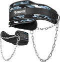 DMoose Fitness Dip Belt for Weight Lifting, Pullup, Squats & Dips - 36" Robust Steel Chain, Comfortable Neoprene Padding Supports 350lbs - Gym Weight Belt for Strength Training Workout & Weightlifting