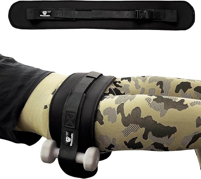 Hip Thrust Belt, Fully Upgraded Hip Thrust Belt for Dumbbells, More Comfortable Hip Thrust Belt, Home Gym Hip Thrust Belt with Wider and Longer Anti-Slip Pads.