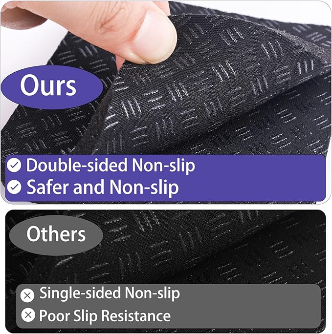 6pcs Treadmill Mat Pads, 4x4 Inch High Density Silicone Treadmill Mat for Carpet Floors Double-Sided Anti-Slip Exercise Equipment Mat Treadmill Vibration Pads for Most Fitness Equipment