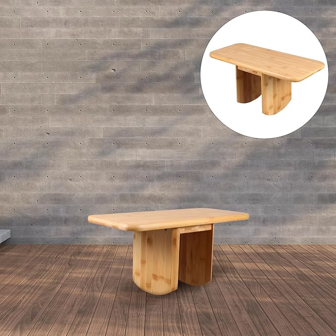 BESPORTBLE Meditation Bench Wooden Stool Compact Portable Multi-Functional Seat for Yoga Prayer and Office Use with Smooth Finish and Stylish Craftsmanship
