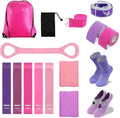 Pilates Kit for Home Workouts,15 Pcs Pilates Equipment Set for Women with Resistance Bands Yoga Socks Muscle Bandage