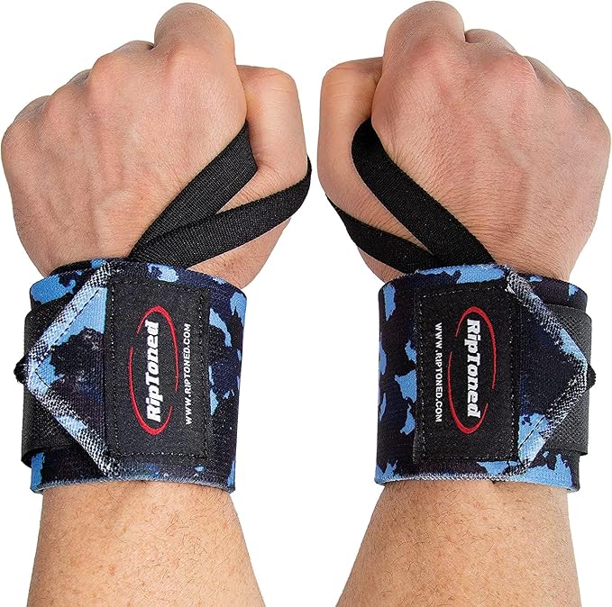 Rip Toned Wrist Wraps for Weightlifting – USPA & USAPL Approved 18" Wrist Straps for Powerlifting – Adjustable, Durable Gym Wraps with Thumb Loop – Quality Support for Men & Women