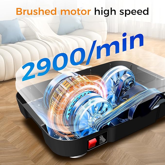 Vibration Plate Exercise Machine for Lymphatic Drainage Power Vibration Platform Machines, 400 Lbs Capacity Vibrating Shake Plate Board with Bluetooth, Home Fitness Gifts for Fat Burner Gifts