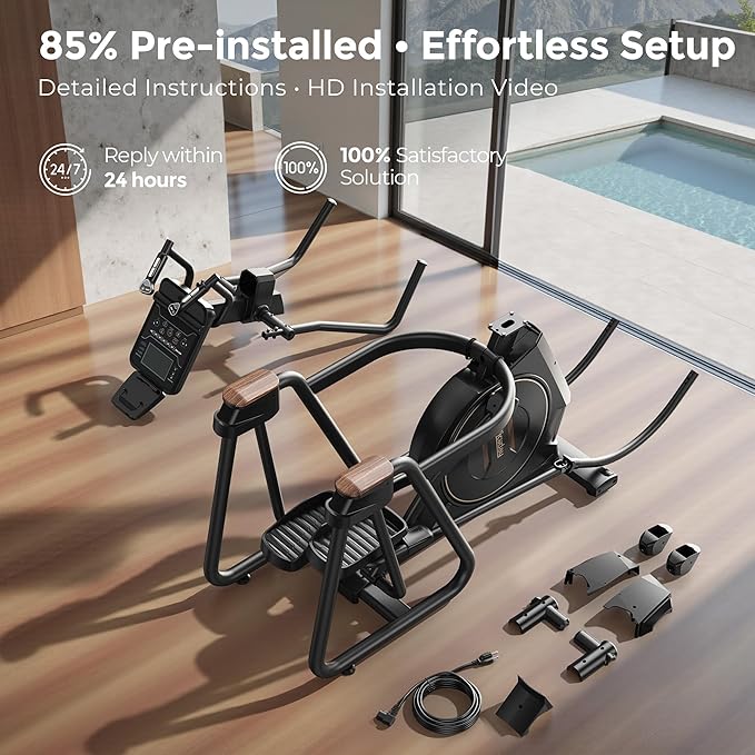 Niceday Elliptical Exercise Machines, Elliptical Machines for Home Use, Elliptical Training Machines with 20IN Stride and 32-Level Resistance, Magnetic Elliptical Machine with 20-Level Power Incline