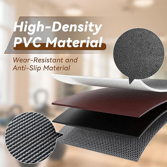 Walking Pad Mat – 68" x 24", 1/4" Thick Non-Slip Treadmill Mat for Carpet Floors & Hardwood, Shock Absorbing Exercise Mat & Under Treadmill Mat for Floor Protection in Home Gym