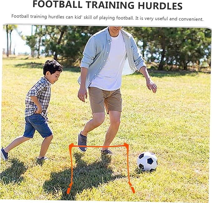 Soccer Training Hurdle Set 3-Stage Adjustable Plastic Boys and Girls Speed Hurdle Agility Training Aid