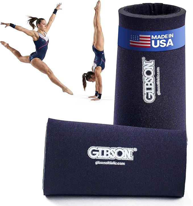 Gibson Athletic Wrist Saver Neoprene Wristband for Gymnastics | Enhanced Wrist Support & Comfort During Training & Performances - Under Grips for Sweat Absorption, Provides Wrist & Joint Support