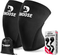 DMoose Fitness Knee Sleeves for Weightlifting (Pair) 78” Knee Wraps for Joint Support, Squats & Powerlifting - Gym Brace Straps for Joint Stability & Pain Relief, USPA & IPL Approved for Men and Women