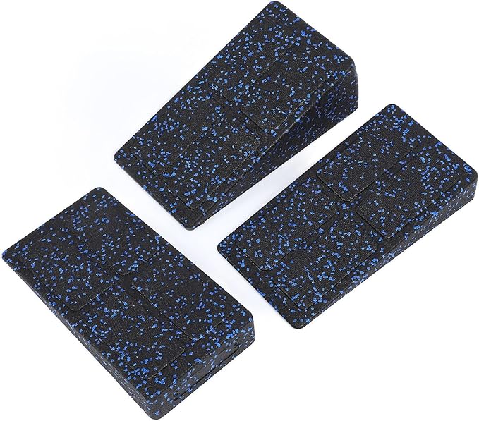 3 - Piece Adjustable Calf Stretcher Slant Board, Squat Wedge Block for Heel Elevated Squats and Plantar Fasciitis Relief, EPP Foam Stretching Wedge with Non - Slip Surface for Home