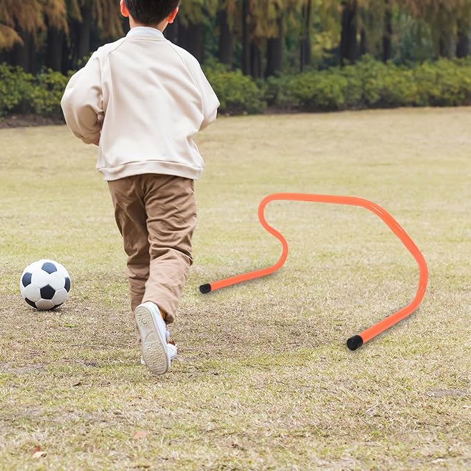 2pcs Plastic Agility Hurdles 23cm Wear-Resistant Speed Training Equipment for Soccer and Basketball Youth Football Practice
