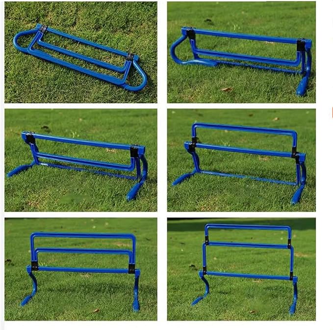 5Pcs Agility Training Hurdles Agility Speed Training Equipment Adjustable Height for Soccer Outdoor Sports Foot Exercise