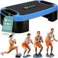 Lifepro 4-in-1 Aerobic Balance Board and Step Up Exercise Platform - Aeroflex Adjustable Multifunctional Slant Board for Home Workouts, Non-Slip Stepper Design