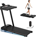 Foldable Treadmill with Incline Treadmill with Home Removable Desk Workstation 3 in 1 Folding Small Compact Walking Treadmills 300 Lbs Capacity for Home Office