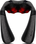 Mirakel Shiatsu Neck & Back Massager with Heat - Deep Tissue Neck, Back & Shoulder Pain Relief - Ergonomic Design Shoulder Massager, Idea Presents for Christmas, Fathers Day, Mothers Day, Women, Men