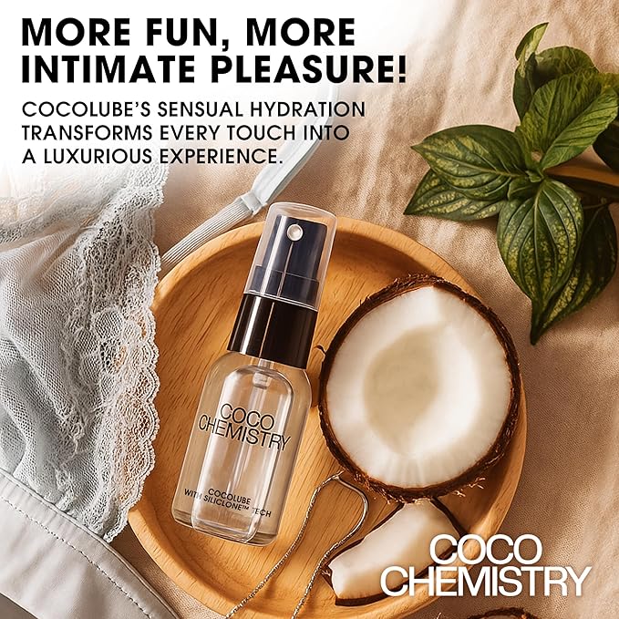 Cocolube Spray - 1oz Coconut Oil Hydrating Body and Massage Oil with SiliCLONE Technology, Lightweight, Non-Greasy Moisturizer for Skin and Hair, Silicone-Free, Travel Size, Ultimate and Comfort