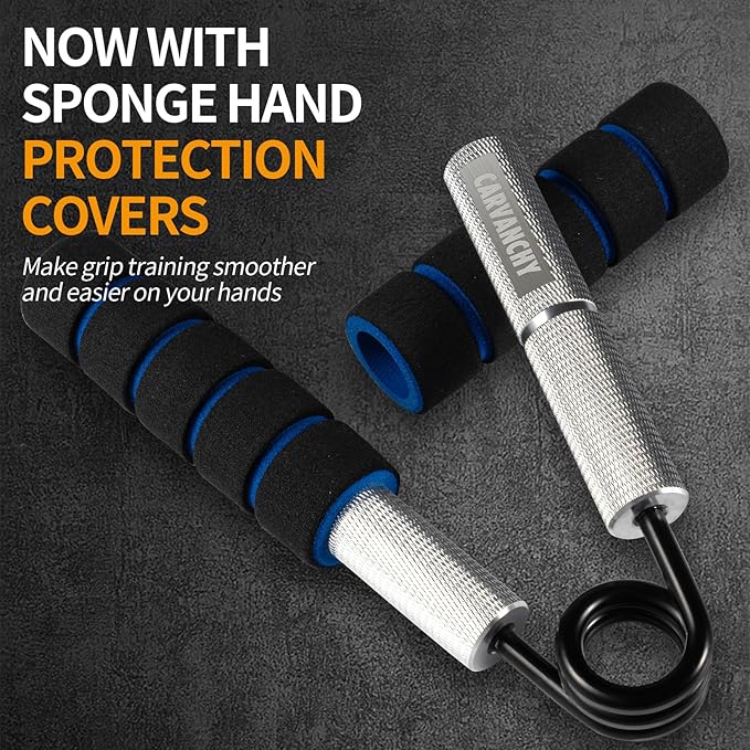 Grip Strength Trainer Set, 50-300LB(6 Pack), Wrist Forearm Strengthener, Metal No Slip, Hand Grip Gripper Strengthener for Strength Training and Exercise, Hand Workout Squeezer Grip Strength