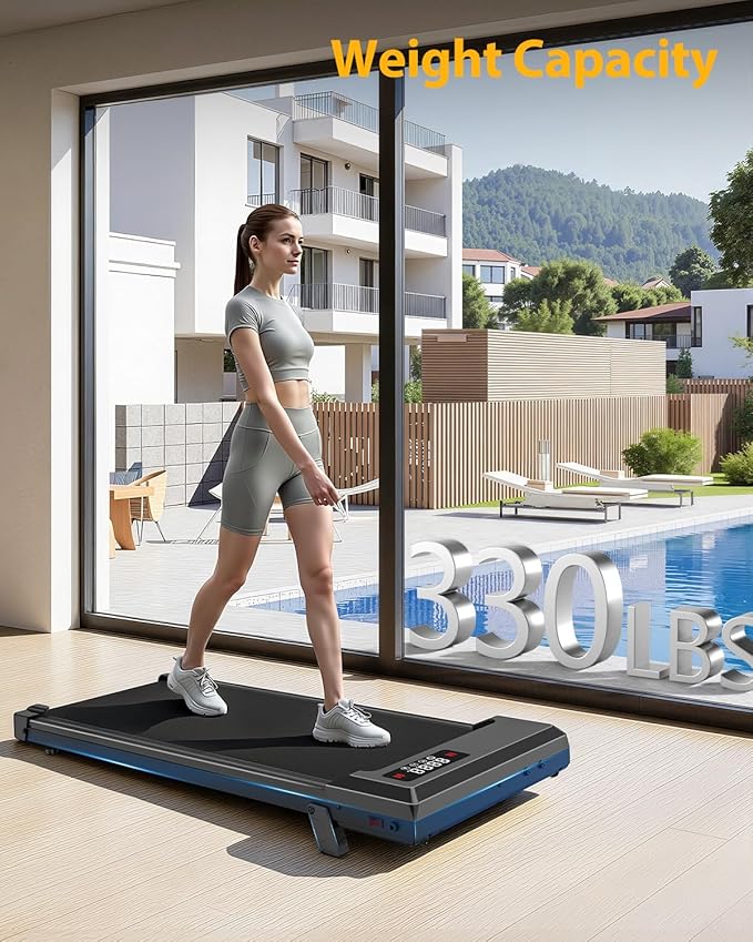 Walking Pad Treadmill with Handle Bar,Walking Pad with Incline 8%,2.5HP Quiet Under Desk 320 lbs 2 in 1Treadmills for Home Office,Compact Foldable Walking Pad,Remote Control&LED Display