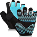 Workout Gloves for Women - Breathable Weight Lifting Gloves with Non-Slip Silicone Padding, Fingerless Gym Gloves for Cycling, Rowing, Pull Ups & Training (4 Sizes)