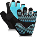Workout Gloves for Women - Breathable Weight Lifting Gloves with Non-Slip Silicone Padding, Fingerless Gym Gloves for Cycling, Rowing, Pull Ups & Training (4 Sizes)