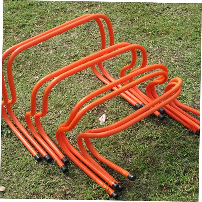 Zerodeko 2pcs 15cm Plastic Wear-Resistant Agility Hurdles for Youth Soccer Speed Training Equipment Exercise Fitness