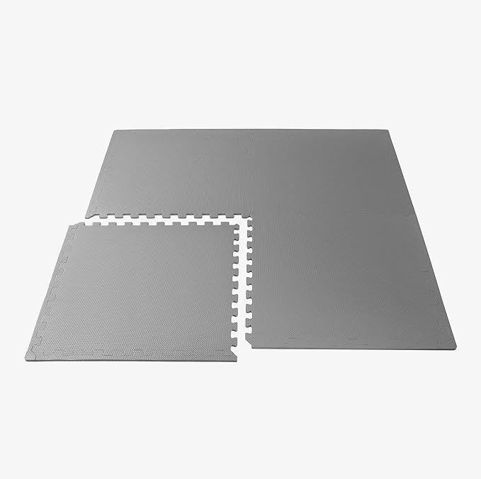 We Sell Mats 3/8" Thick Multipurpose EVA Foam Exercise Floor Mat, Interlocking Tiles, Anti-Fatigue for Home or Gym