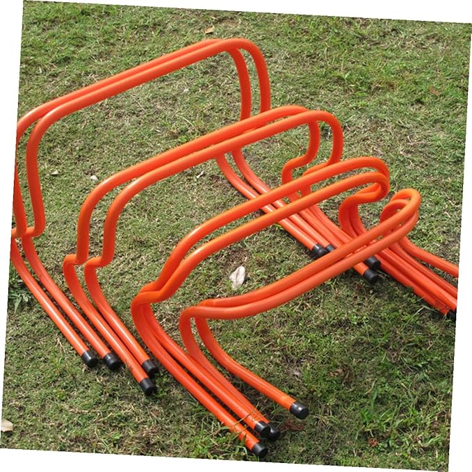 2pcs Plastic Speed Hurdles 15cm Wear-Resistant Agility Training Equipment for Youth Track and Field Football Soccer Conditioning