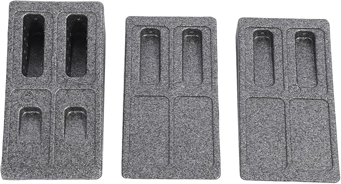 3 - Piece Adjustable Calf Stretcher Slant Board, Squat Wedge Block for Heel Elevated Squats and Plantar Fasciitis Relief, EPP Foam Stretching Wedge with Non - Slip Surface for Home