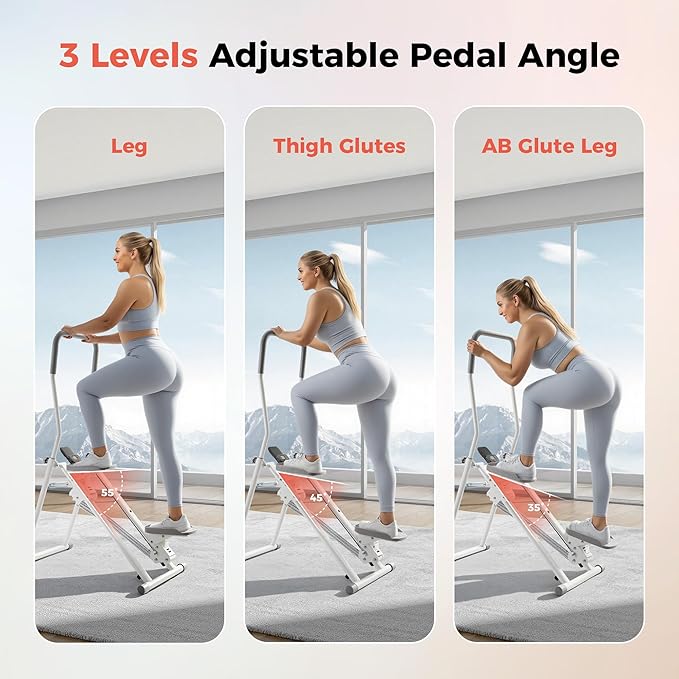 Stair Stepper for Home,Compact Folding Cardio Stair Climber for Full-Body Workout,Perfect for Women Men