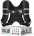 Weighted Vest for Women & Men with Reflective Stripe and Adjustable Buckle, Comfortable & Durable Rucking Vest for Walking, Running & Strength Training