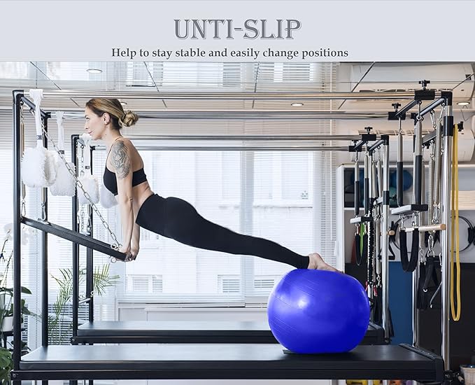 Soft Pilates Ball 9 Inch, Ideal Small Exercise Ball Between Knee Squeeze for Physical Therapy Yoga Core Medicine Abs Pt Bouncy, Mini Rubber Fitball Barre Workout Equipment for Women Men Kid Toddler
