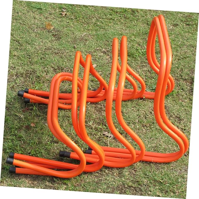 2pcs Wear-Resistant Plastic Speed Hurdles 15cm Agility Training Equipment for Youth Football and Track Running Practice