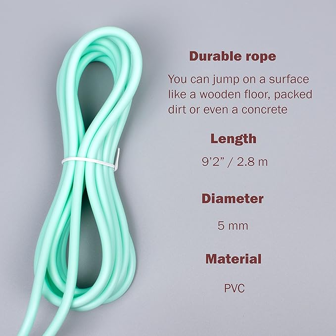 Jump Rope for Fitness – Adjustable PVC Exercise Rope with Tangle-Free Design & Comfortable Foam Handles, Ideal for Cardio, Home Workout & Training for Men, Women & Kids – XYLsports