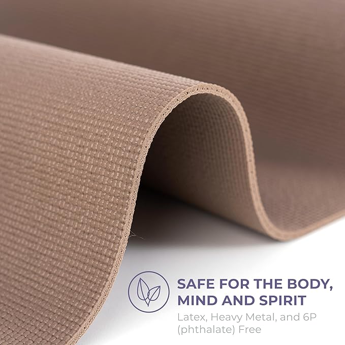 Ascend Yoga Mat - Premium 6mm Thick, 72" x 24", Solid or Reversible Print, Non Slip, Tear Resistant, Workout Mats for Pilates, Home, Studio, Fitness, Gym, Training, Floor Stretching