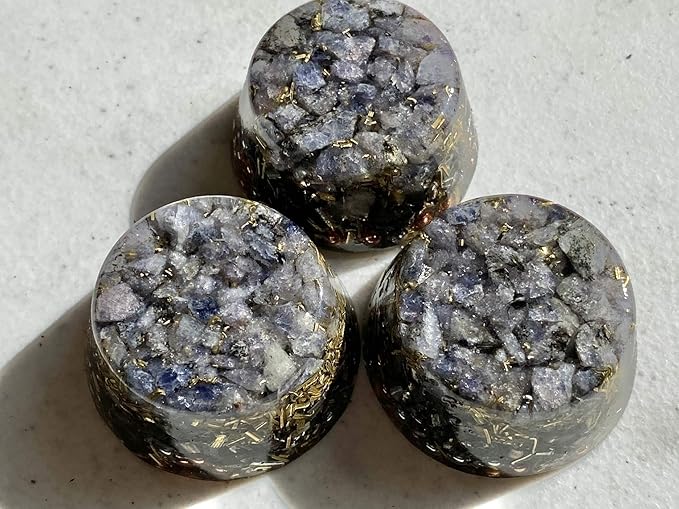Iolite Orgone Generator Energy Accumulator 528Hz/7.83Hz/Advance Harmonics Many Beautiful Ingredients and Colors! (Iolite)