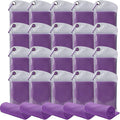 Pack of 20 Cooling Towel 40x12'' Ice Towel for Neck and Face Microfiber Chilly with Bag Breathable Yoga Gym Stay Cool Towels Sweat Rag for Workout Running Camping Pilates Beach, Purple