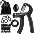 Ortarco Hand Grip Strength Trainer Kit, Stress Balls, Finger Exerciser Extensioin, 5 Pack Forearm Gripper Strengthener Adjustable Resistance, Hand Strengthening Devices