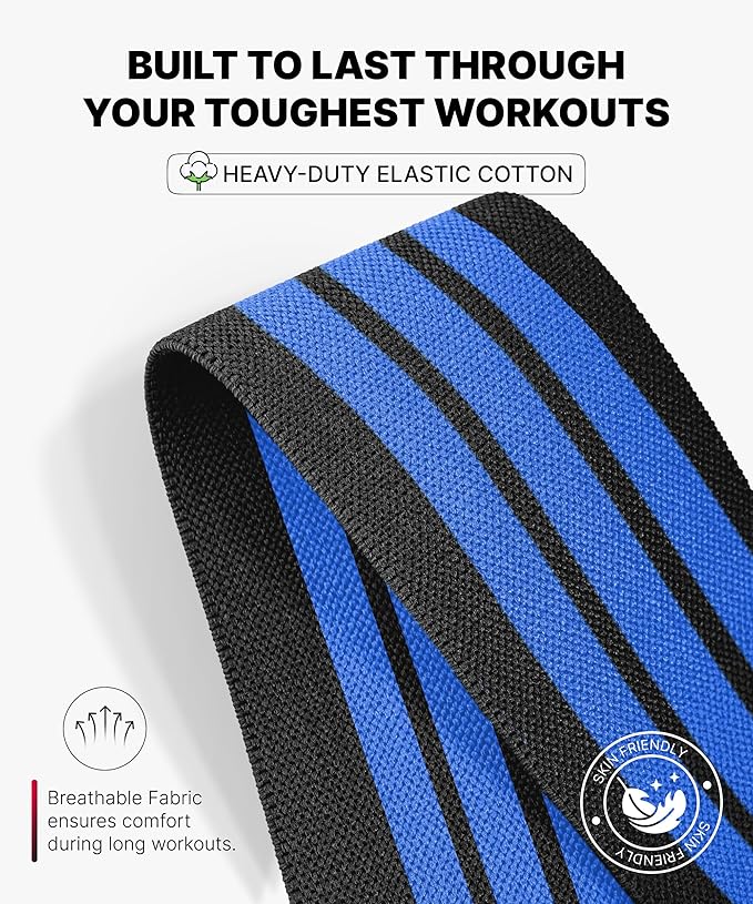 DMoose Fitness Knee Sleeves for Weightlifting (Pair) 78” Knee Wraps for Joint Support, Squats & Powerlifting - Gym Brace Straps for Joint Stability & Pain Relief, USPA & IPL Approved for Men and Women