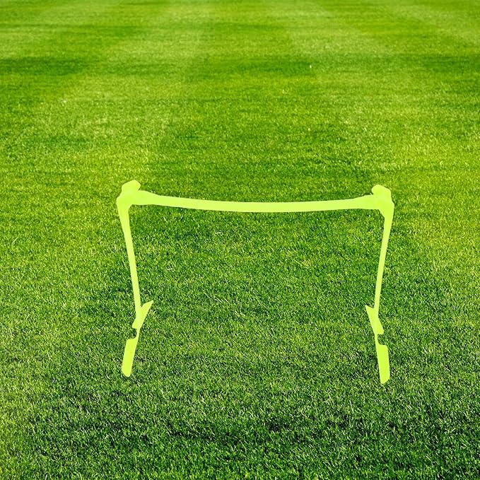Adjustable Foldable Soccer Agility Hurdles – Speed Training Equipment for Athletes, Green Single Hurdle for Football Practice and Obstacle Drills