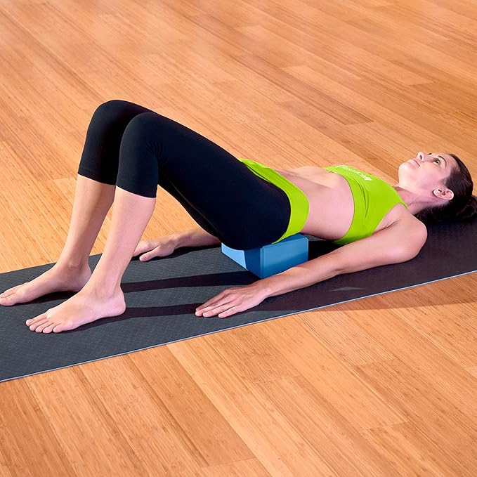 ProsourceFit Foam Yoga Blocks, High Density EVA Yoga Bricks 4”x 6” x 9” (Set of 2)