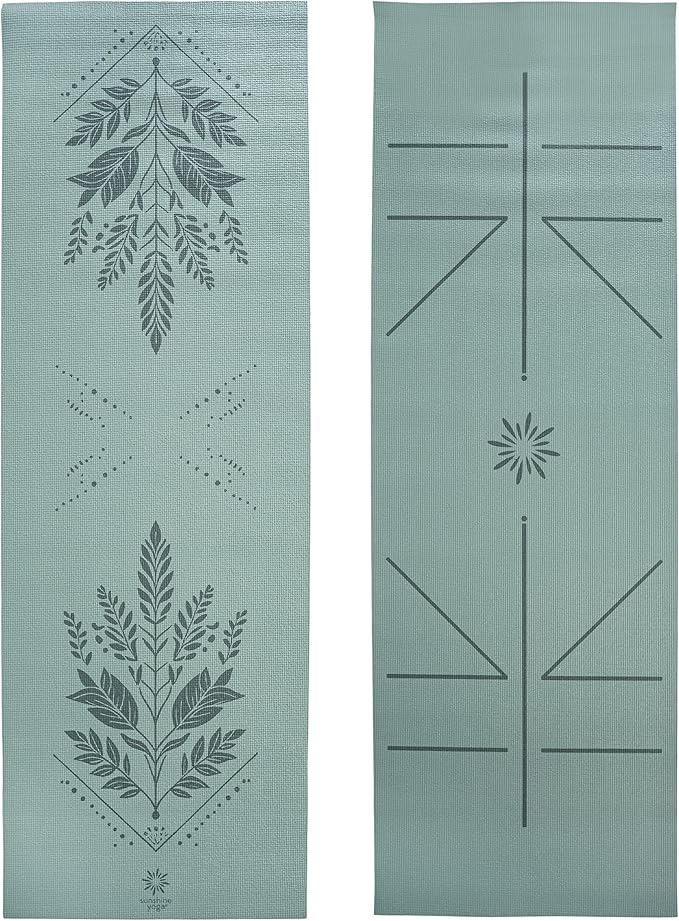 Ascend Yoga Mat - Premium 6mm Thick, 72" x 24", Solid or Reversible Print, Non Slip, Tear Resistant, Workout Mats for Pilates, Home, Studio, Fitness, Gym, Training, Floor Stretching