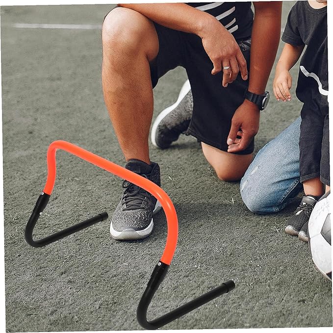 Adjustable Height Training Hurdle for Football Agility Speed Drills Wear-Resistant PVC Plastic Lightweight Design for Athletes
